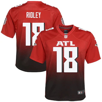 youth nike calvin ridley red atlanta falcons 2nd alternate 